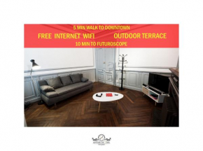 La Suite T2 40m2 avec terrasse 1ch-4pers Appart Hotel Poitiers